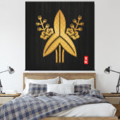 Kamon FUKUSHIMA-kinderschilderafdruk Canvas Afdruk (Insitu (Slaapkamer))