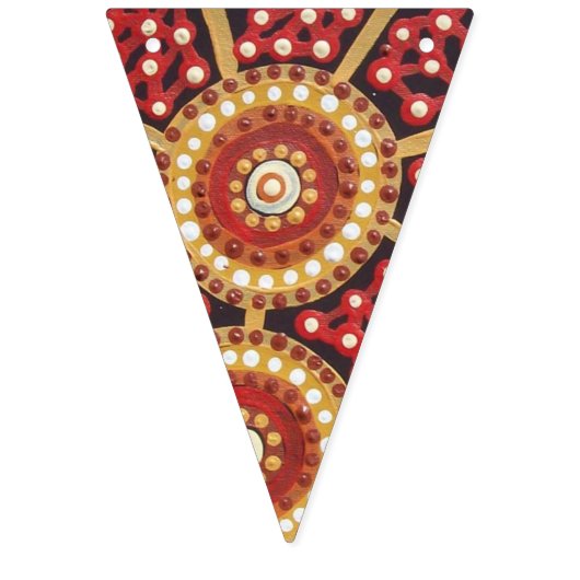 Kamp Aboriginal Art Bunting Vlaggetjes (Tweede vlag)