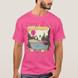 Kamp Bach Bruid Bruidsmeisje Retro Camping Vrijgez T-shirt