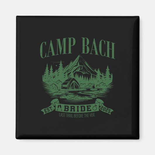 Kamp Bach Bruid Wandel Kamp Bachelorette-feest  Magneet (Voorkant)