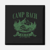 Kamp Bach Bruid Wandelen Camping Bachelorette Fees Magneet (Voorkant)