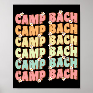 Kamp Bach Groovy Bruid Squad Camping Bachelorette Poster