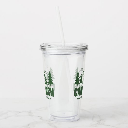 Kamp Bach vrijgezellenfeest Acryl Drinkbeker (Links)