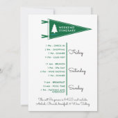 Kamp Bachelorette Bach Weekendschema & Kaart (Achterkant)