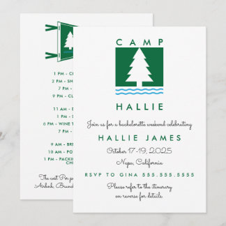 Kamp Bachelorette Bach Weekendschema & Kaart