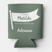 Kamp Bachelorette Berg Groene Vlag Camping Blikjeskoeler (Voorkant)
