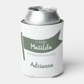 Kamp Bachelorette Berg Groene Vlag Camping Blikjeskoeler (Blikje Voorkant)