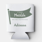 Kamp Bachelorette Berg Groene Vlag Camping Blikjeskoeler (Achterkant)
