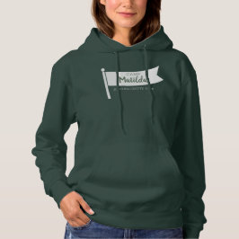 Kamp Bachelorette Berg Groene Vlag Camping Hoodie
