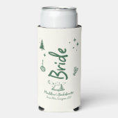 Kamp Bachelorette Bruid Hand getekend Geschreven G Seltzer Blikjeskoeler (Seltzer Voorkant)