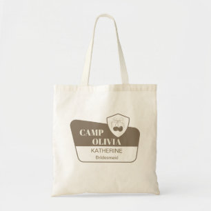 Kamp Bachelorette Bruidsmeisje Boodschappentas Tote Bag