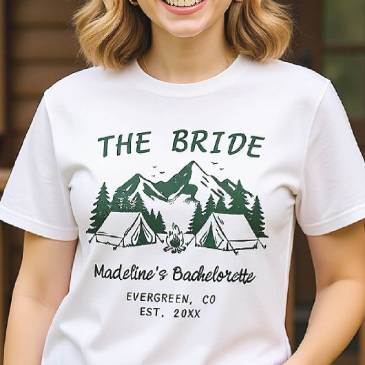 Kamp Bachelorette Camping Glamping Bride T-shirt