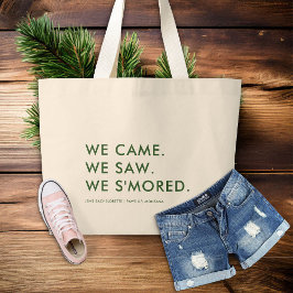 Kamp Bachelorette Camping Grappige Bruidsmeisjes G Grote Tote Bag