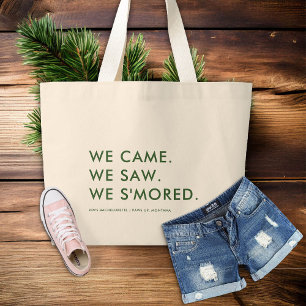 Kamp Bachelorette Camping Grappige Bruidsmeisjes G Grote Tote Bag