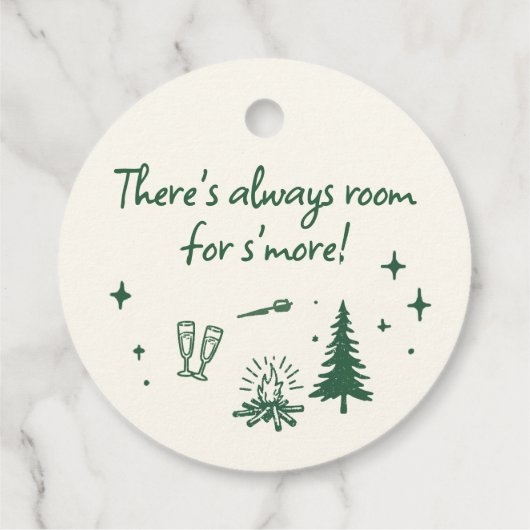 Kamp Bachelorette Camping Hand getekend Schrijven  Bedankjes Labels (Achterkant)