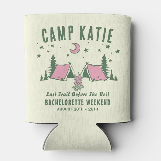 Kamp Bachelorette-feest Blikjeskoeler (Achterkant)