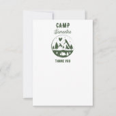 Kamp Bachelorette Feest Camping Bach Weekend Bedankkaart (Voorkant)