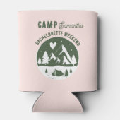 Kamp Bachelorette Feest Camping Bach Weekend Roze Blikjeskoeler (Achterkant)