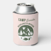 Kamp Bachelorette Feest Camping Bach Weekend Roze Blikjeskoeler (Blikje Achterkant)