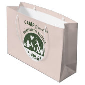 Kamp Bachelorette-feest Camping Bach-weekend Roze Groot Cadeauzakje (Achterkant Gekanteld)