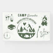 Kamp Bachelorette Feest Camping Bach Weekend  Spandoek (Horizontaal)