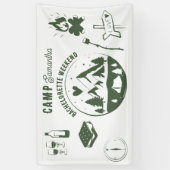 Kamp Bachelorette Feest Camping Bach Weekend  Spandoek (Verticaal)
