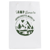 Kamp Bachelorette Feest Kampeer Bach Weekend Medium Cadeauzakje (Voorkant)