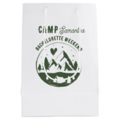 Kamp Bachelorette Feest Kampeer Bach Weekend Medium Cadeauzakje (Achterkant)