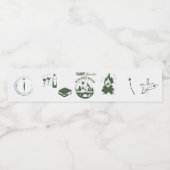 Kamp Bachelorette-feestje Camping Bach-weekend Waterfles Etiket (Enkel label)