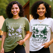 Kamp Bachelorette Forest Moss Laatste Trail Campin T-shirt