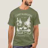 Kamp Bachelorette Forest Moss Laatste Trail Campin T-shirt (Voorkant)