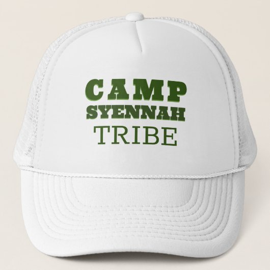 Kamp Bachelorette Gepersonaliseerd Groen Trucker Pet (Voorkant)