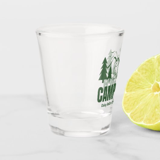 Kamp Bachelorette Groen Schot glas (Links)