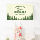 Kamp Bachelorette Laatste Trail Voor Veil Welkom Spandoek (Insitu)