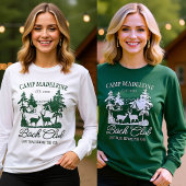 Kamp Bachelorette Mountain Deer Last Trail Camping T-shirt