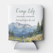 Kamp Bachelorette Mountain Hiking Weekendfeest Blikjeskoeler (Achterkant)