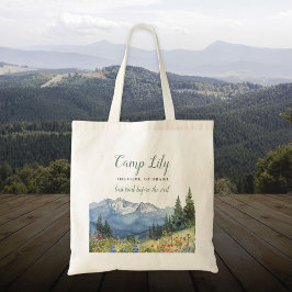 Kamp Bachelorette Mountain Hiking Weekendfeest Tote Bag