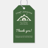 Kamp Bachelorette Party Bos Groen Camping Chique Cadeaulabel (Voorkant)