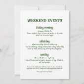 Kamp Bachelorette Party Meisjes Weekend Kaart (Achterkant)