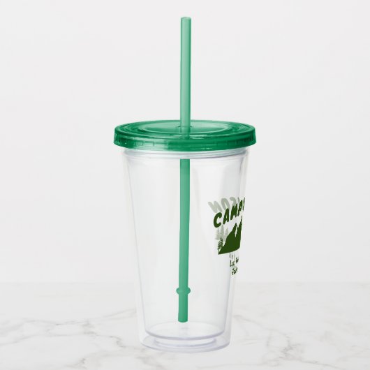 Kamp Bachelorette Party Mountain Camping Bach Trip Acryl Drinkbeker (Rechts)