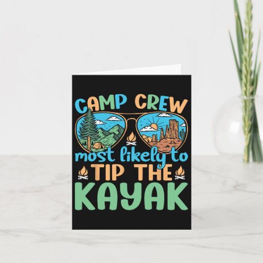 Kamp bemanning waarschijnlijk tip de kajak camping kaart (Voorkant)