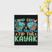 Kamp bemanning waarschijnlijk tip de kajak camping kaart (Gele Bloem)