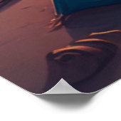 Kamp bij Sunrise Poster (Hoek)