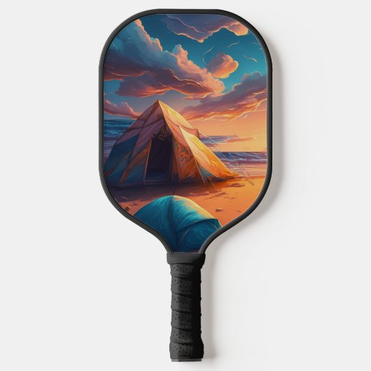 Kamp bij zonsopgang pickleball paddle (Voorkant)