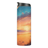 Kamp bij zonsopgang thermosbeker (Geroteerd rechts)