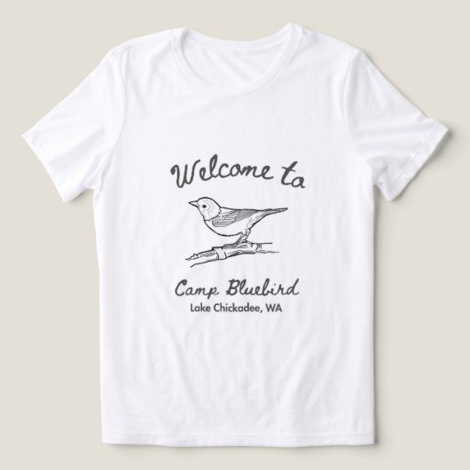 Kamp Bluebird T-shirt (Design voorkant)