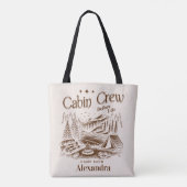 Kamp Cabin Crew Voor Bachelorette Tote Bag (Achterkant)