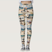 Kamp Caravan Zomervakantie Leggings (Voorkant)