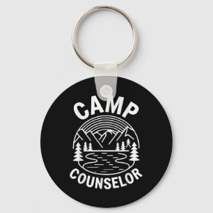 Kamp Counselor T-shirt Kampeerder Zomer Kamperen P Sleutelhanger