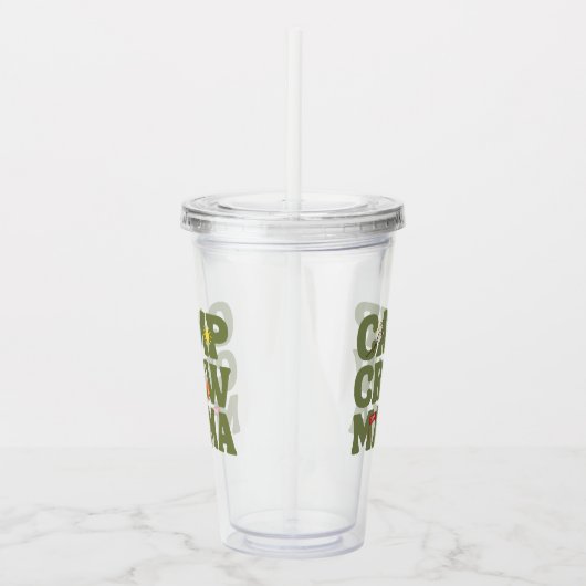 Kamp Crew Mama Kids Verjaardag Acryl Drinkbeker (Rechts)